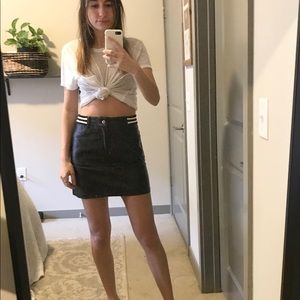 Leather Mini Skirt